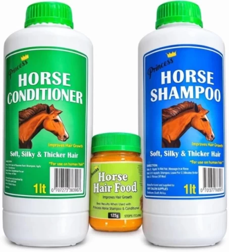 Horse shampoo and conditioner for coat and skin care