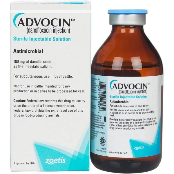 Buy ADVOCIN (Danofloxacin Injection), 250 ML - Equine Care Pharmacy